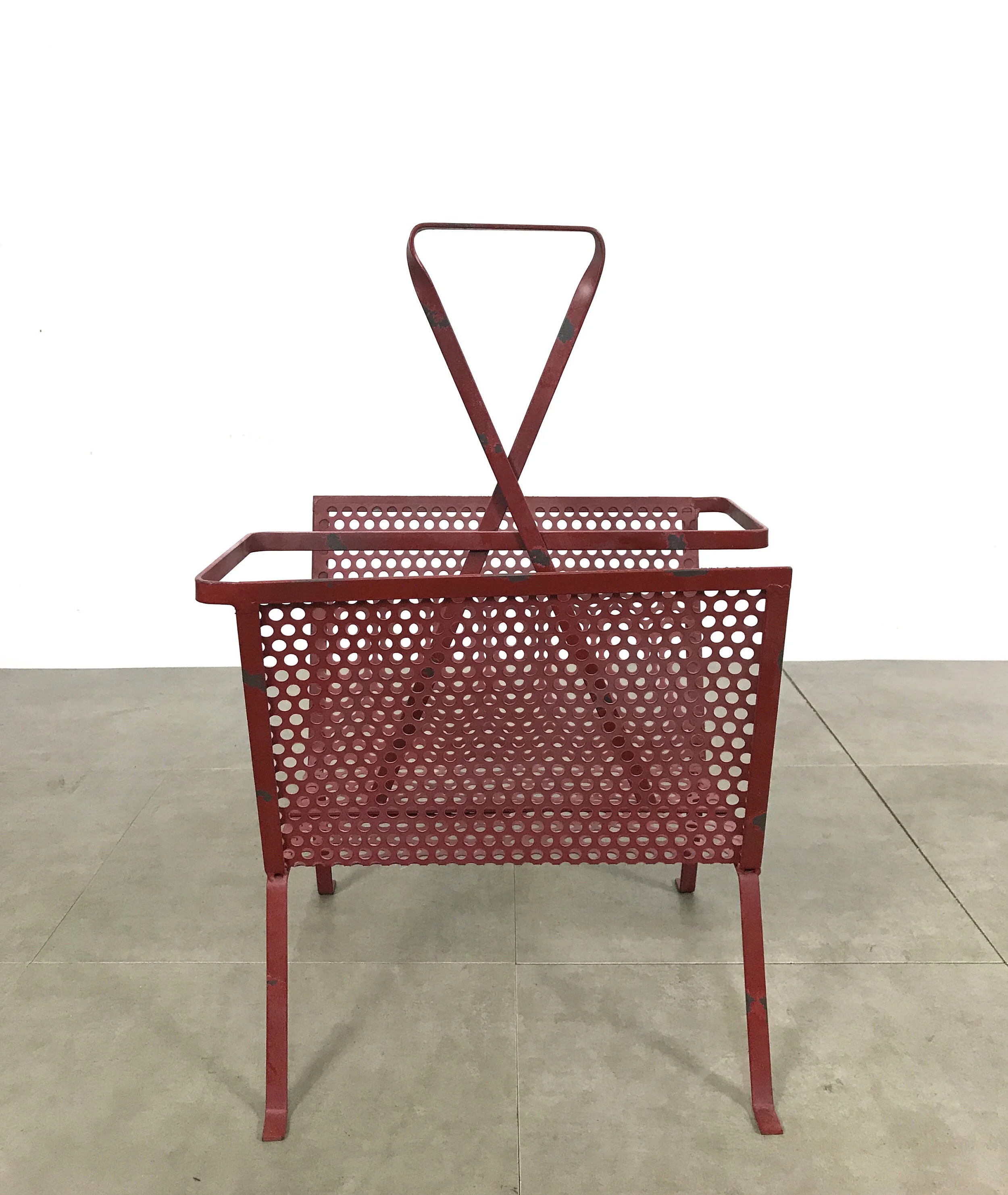 Vintage magazine holder attributed to Mathieu Mategot — The S